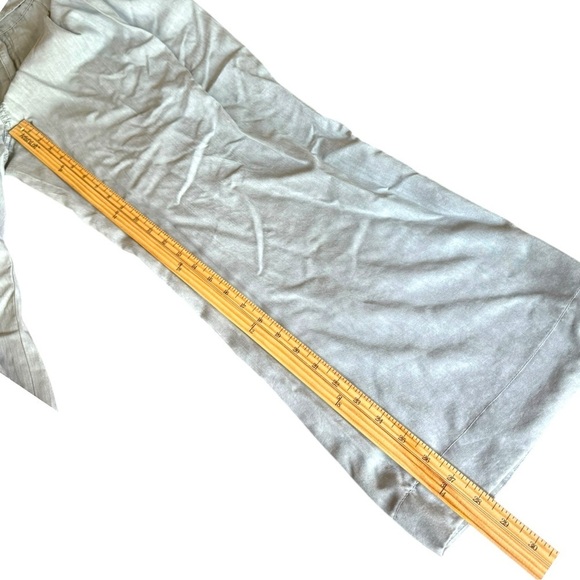▶️ Sundance ◀️ Tencel Grey Wide Leg Pants Sz 8 petite - Picture 8 of 14